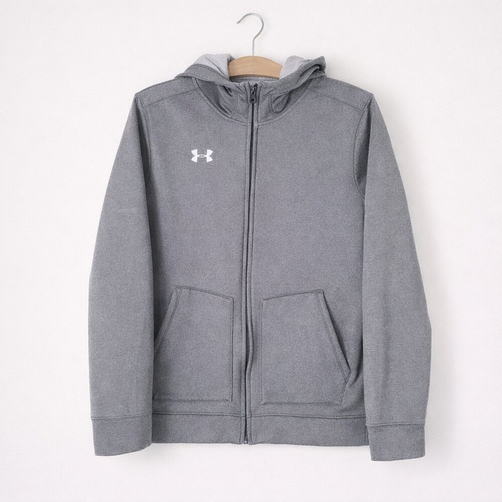 UNDER ARMOUR | Gray Zip-up Athletic Hoodie Sweatshirt